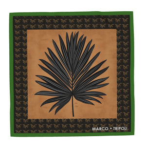PALM BEACH , MONOGRAM SILK SCARF , MUTLY