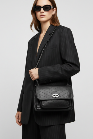 NADINE , SHOULDER BAG , BLACK
