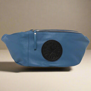 Marco Tripoli , MT , Leather Oversized BumBag , Blue