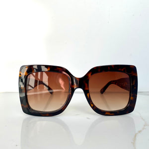 Milly , Large Frame Sunglasses , Tortoise Shell